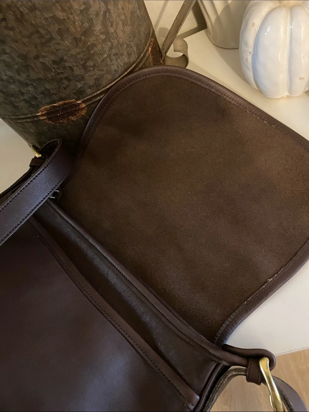 Coach 1990’s Vintage Soho Fletcher F6M- 4150 Dark Brown Leather Purse